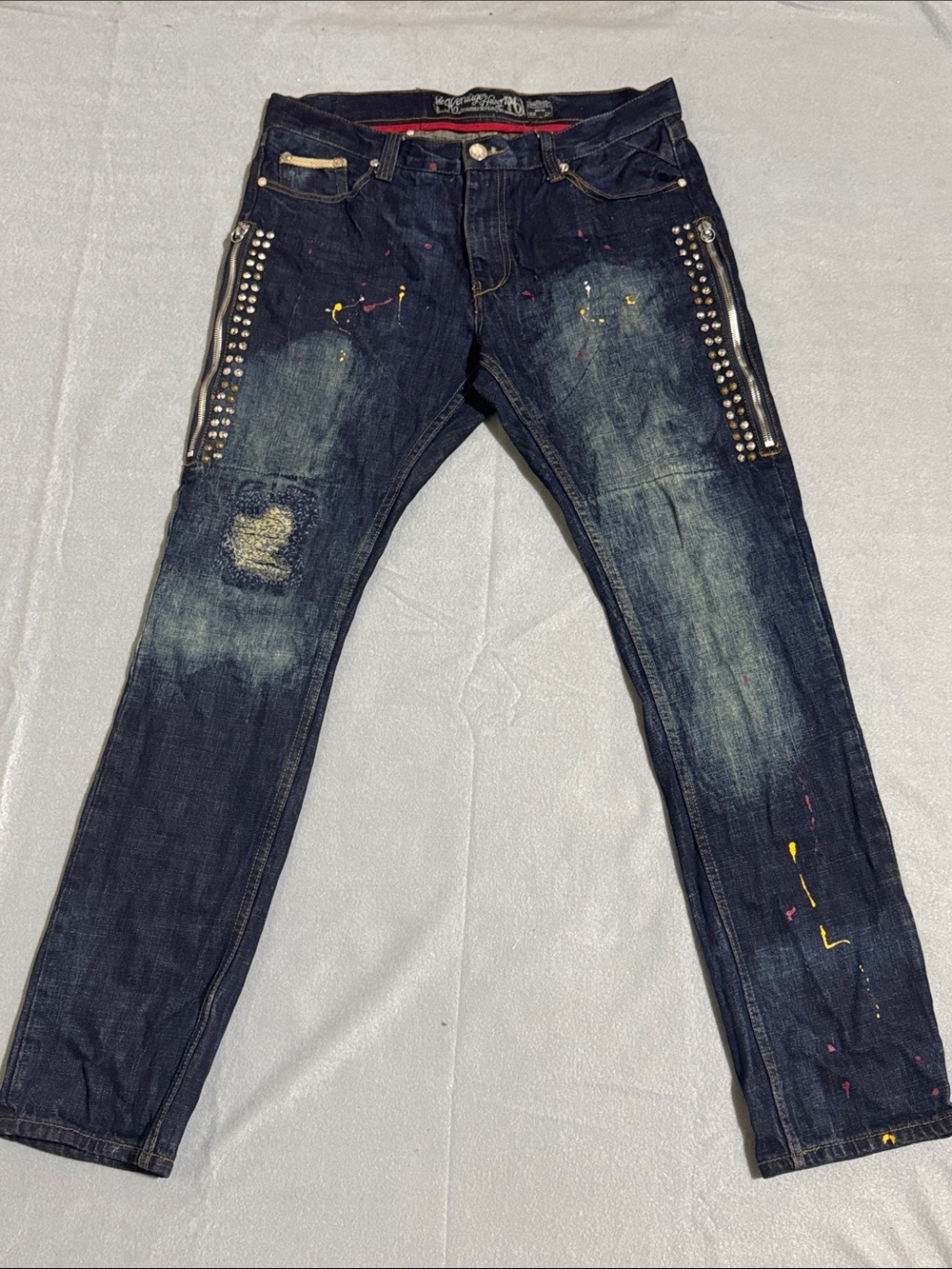 Heritage by America Denim Distillery Distressed Denim Jeans Men's Size 36x33